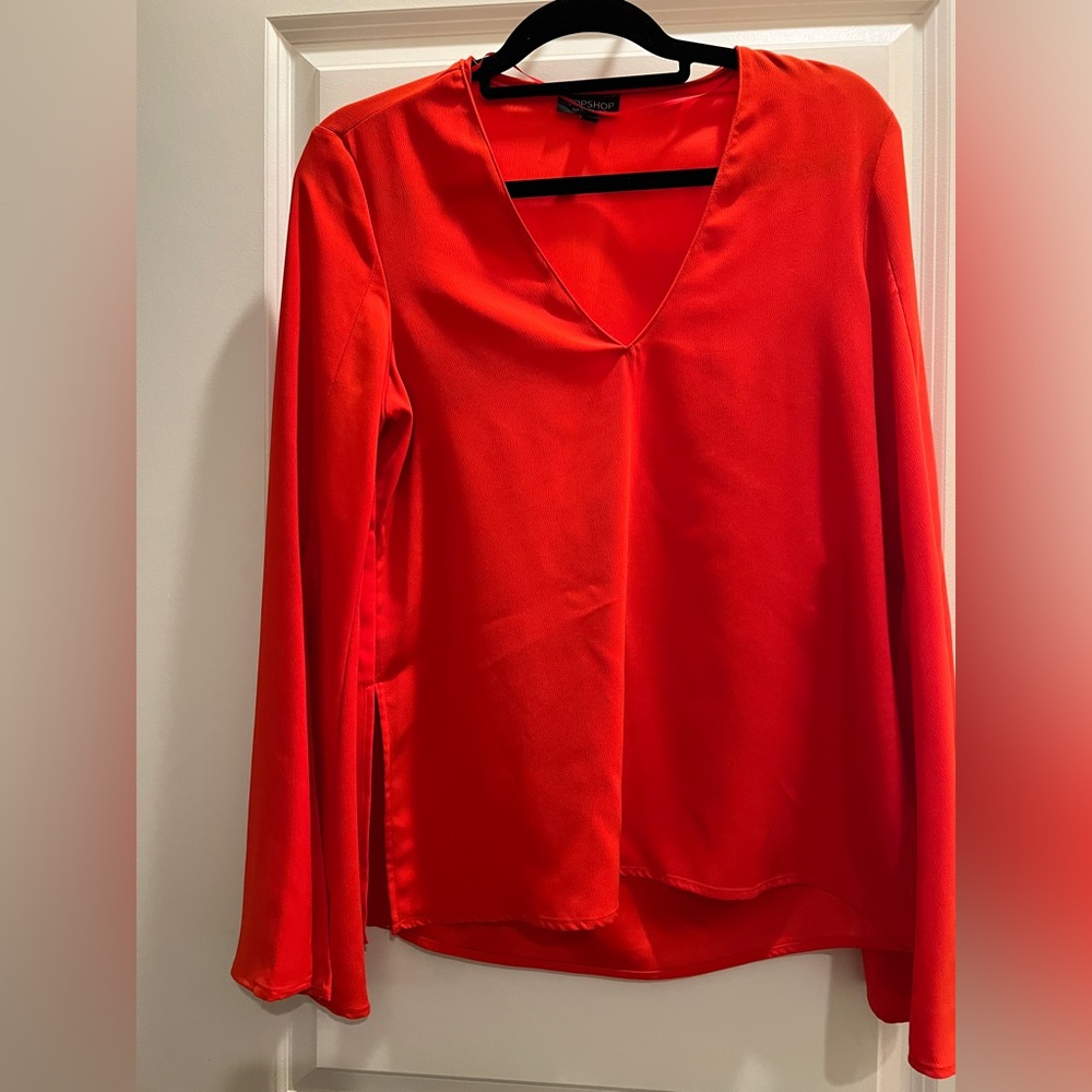 Topshop orange/red top